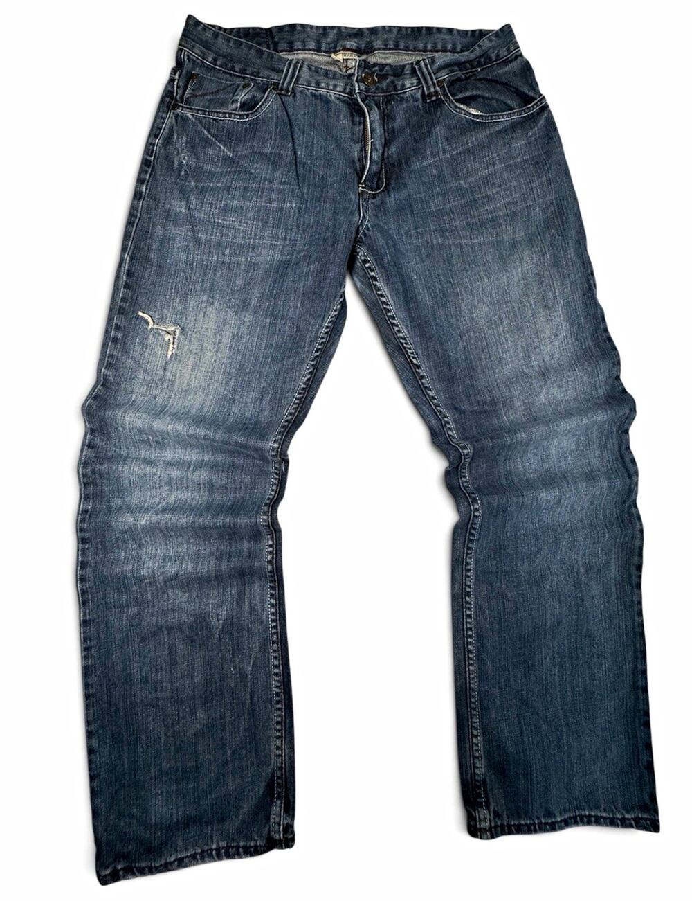 Flypaper Straight Jeans Mens Size 34x32 Distressed Grunge Y2K Denim Pants